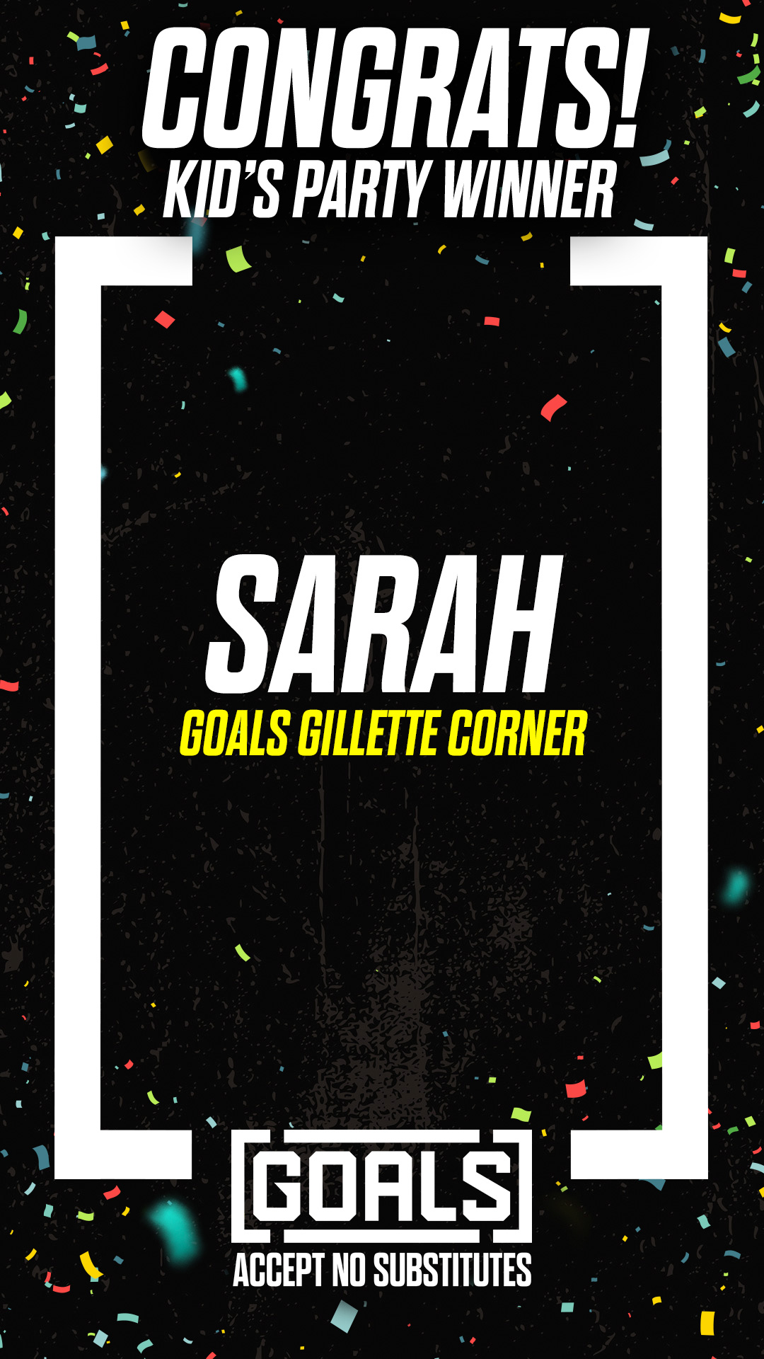Sarah's A Winner Image